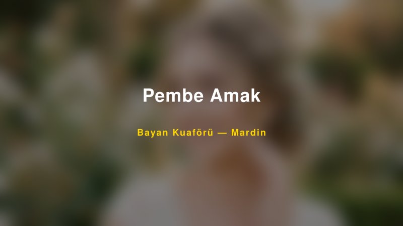 Pembe Amak — Mardin Kır Düğünü Mekanı Rehberi